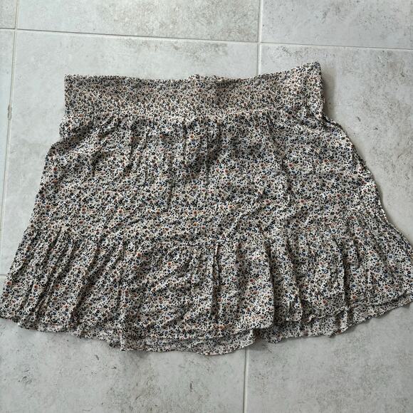 Madewell Tie-Waist Tiered Mini Skirt in Fieldwalk Floral XXL VGUC - Picture 3 of 5